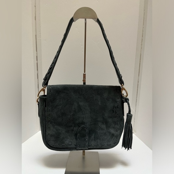 Brampton London women suede shoulder bag - Picture 1 of 13